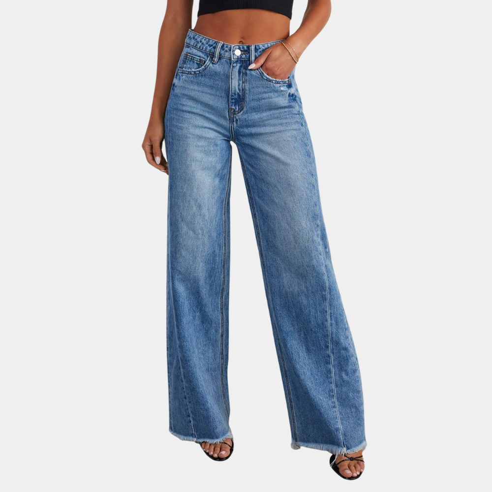 Women's High Waisted Wide Leg Baggy Jeans | Workwear