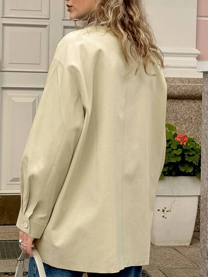 Women's Jacket Oversized Button-Up | Collared