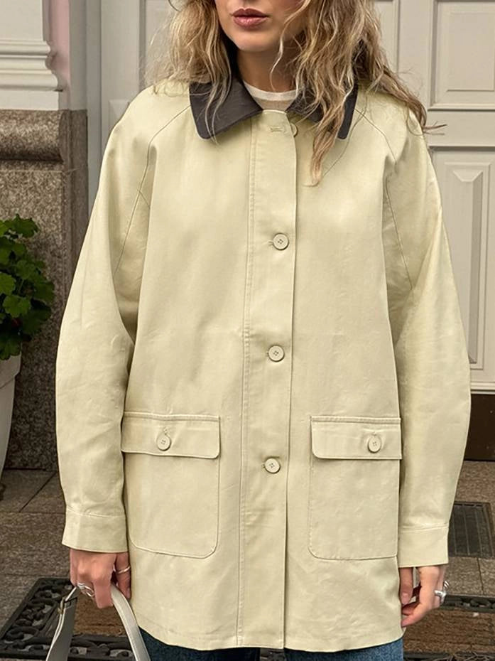 Women's Jacket Oversized Button-Up | Collared