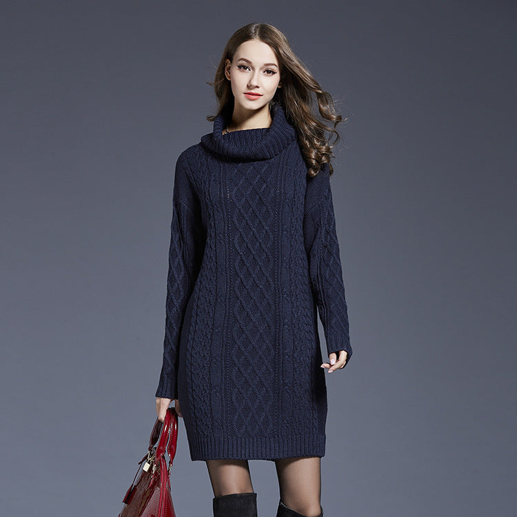 Women's Jumper Dress Long Sleeve Knit | Winter