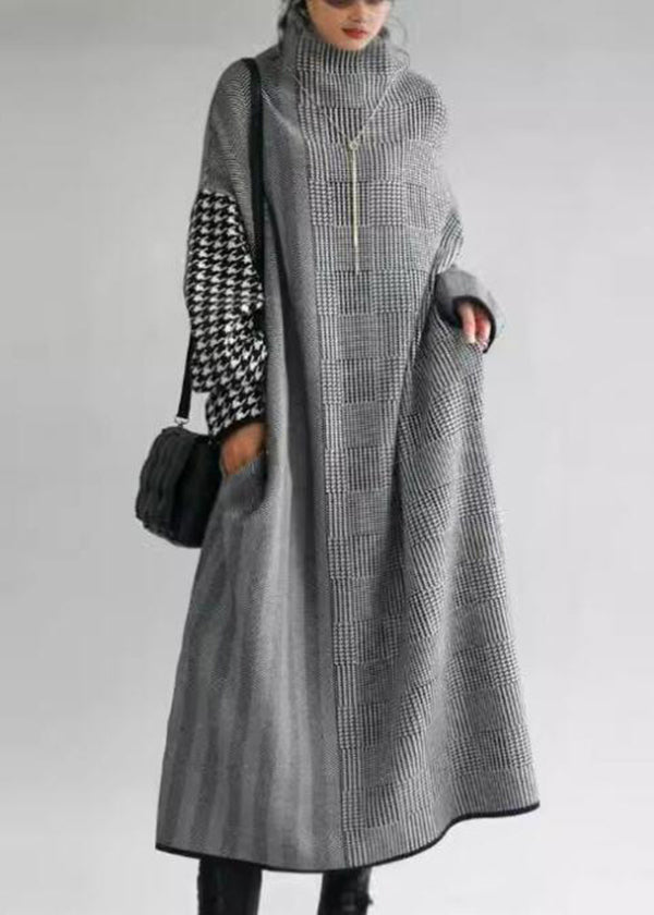 Women's Jumper Dress Turtleneck Long Sleeve | Maxi