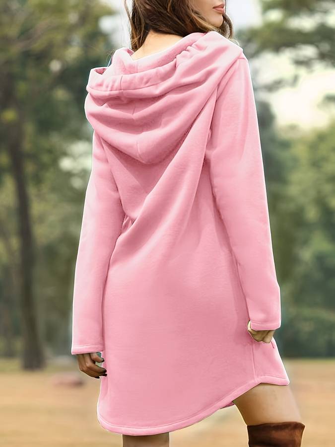 Women's Jumper Dress With Hood | Long Fit