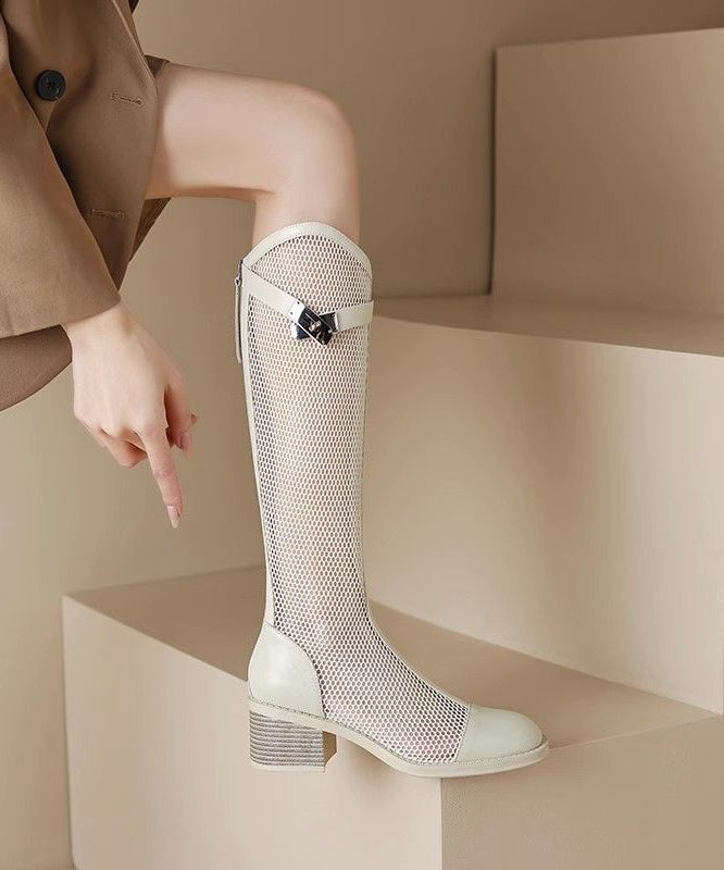 Women's Knee High Boots Mesh Strap | Breathable