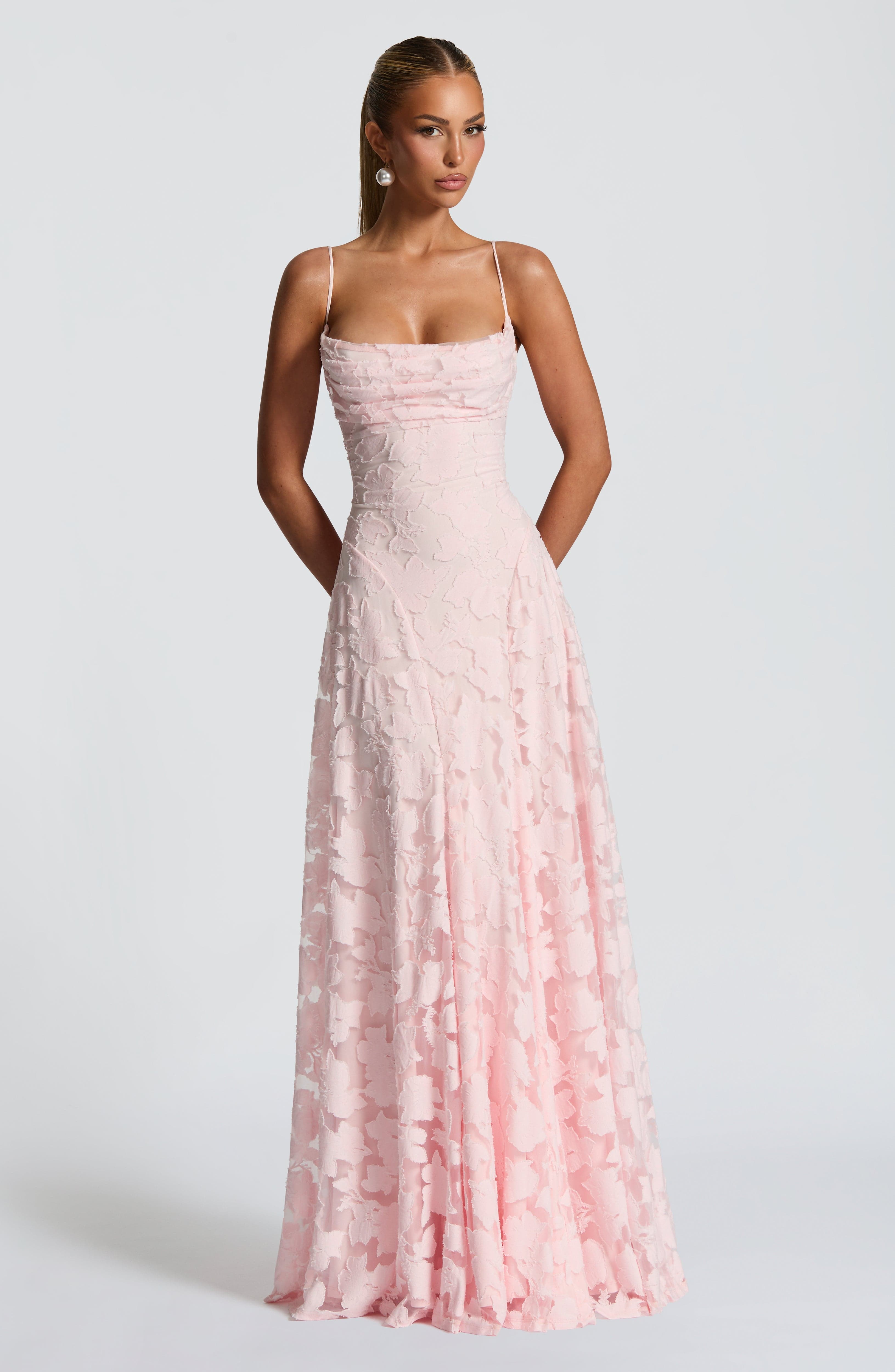 Women's Lace Tie Back Maxi Dress | Evening