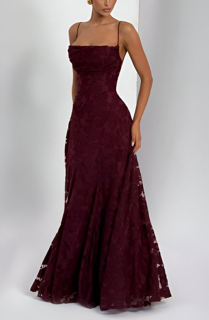 Women's Lace Tie Back Maxi Dress | Evening