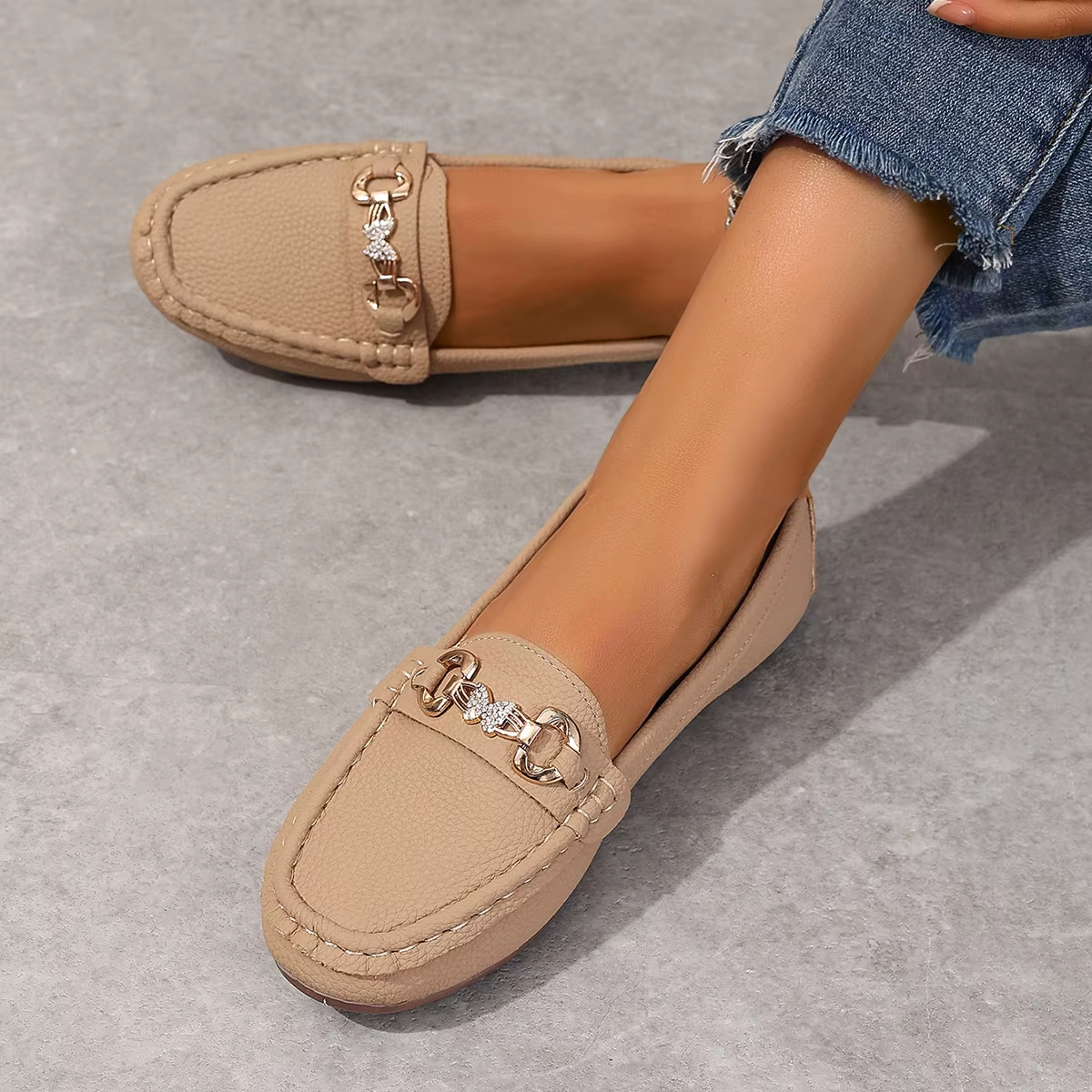 Women's Loafers Chain Detail | Slip On