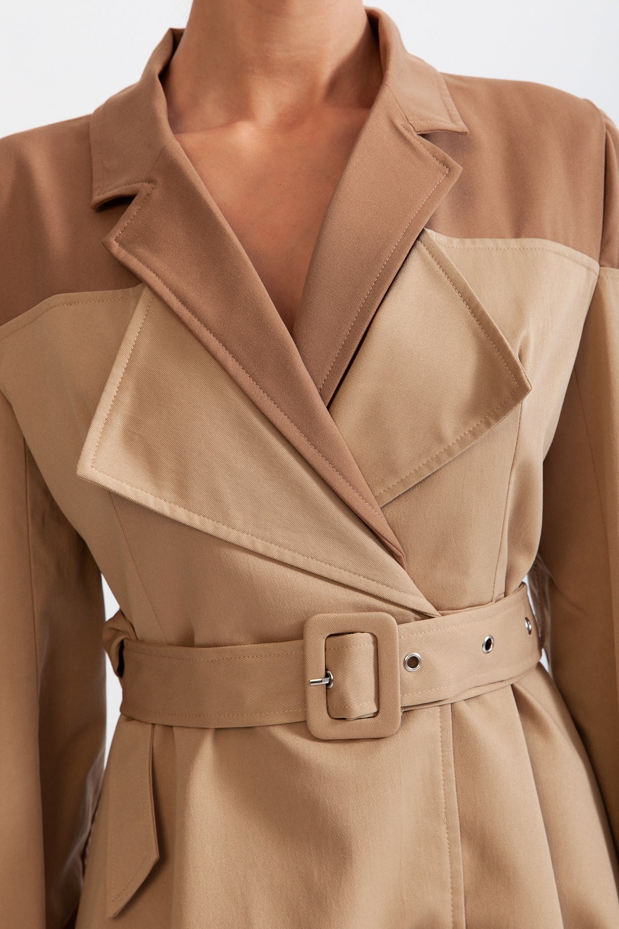 Women's Long Trench Coat Belted Double Breasted | Winter
