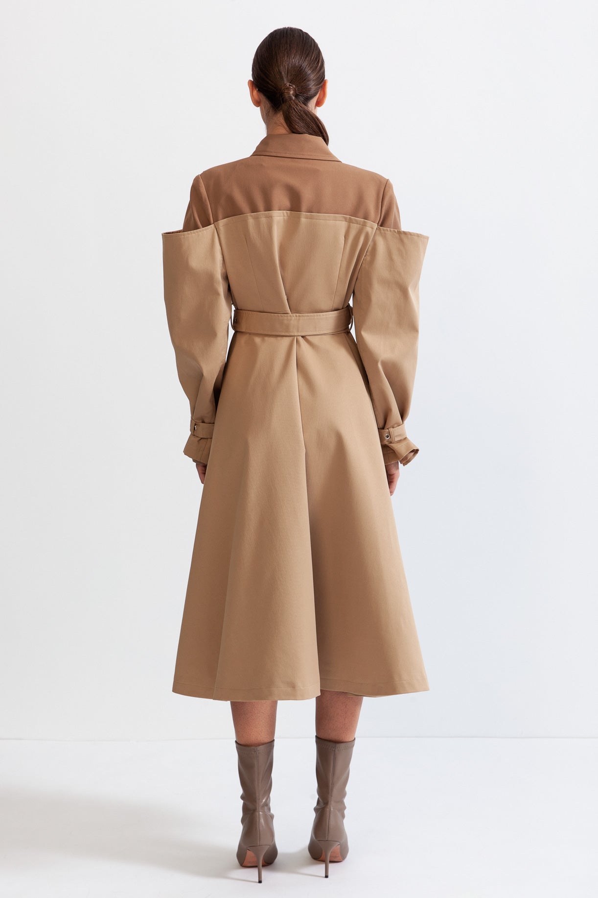 Women's Long Trench Coat Belted Double Breasted | Winter