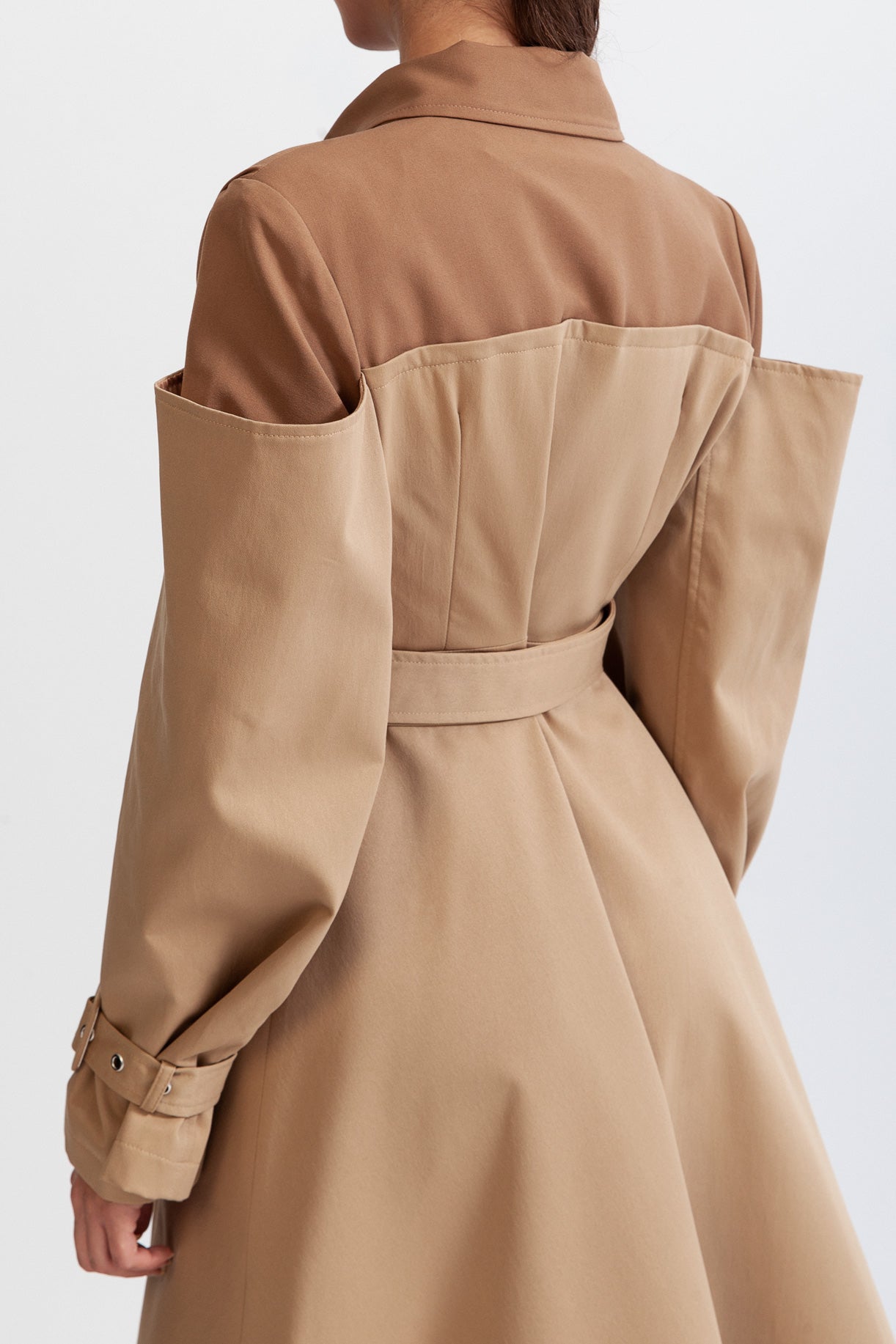 Women's Long Trench Coat Belted Double Breasted | Winter