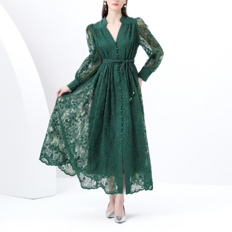 Women's Mother of the Bride Dress Lace Maxi | Elegant