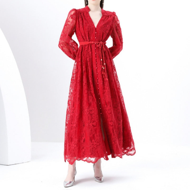 Women's Mother of the Bride Dress Lace Maxi | Elegant