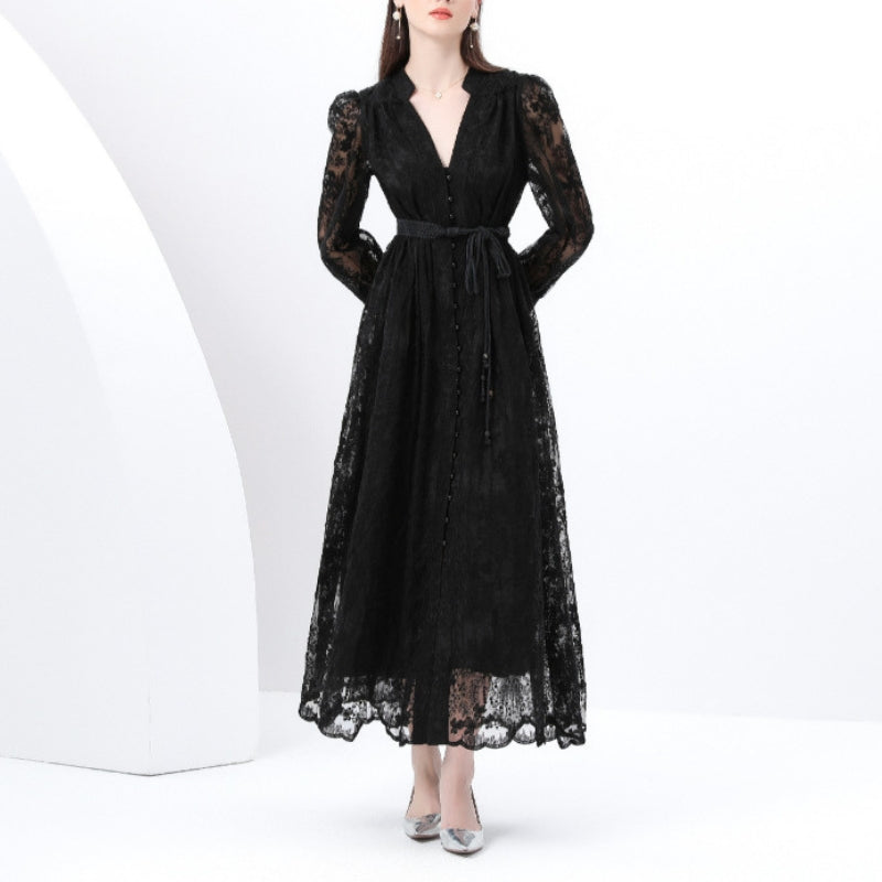 Women's Mother of the Bride Dress Lace Maxi | Elegant