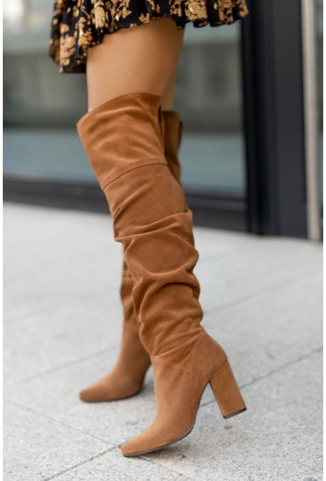 Women's Over The Knee Boots With Block Heel | Chic