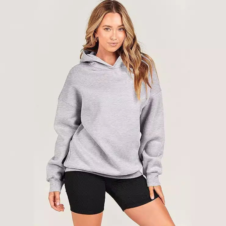 Women's Oversize Hoodie Longline Drop Shoulder | Sweatshirt