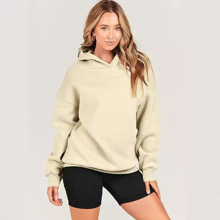 Women's Oversize Hoodie Longline Drop Shoulder | Sweatshirt