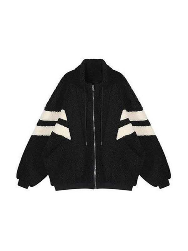 Women's Oversized Fleece Jacket with Zip | Winter