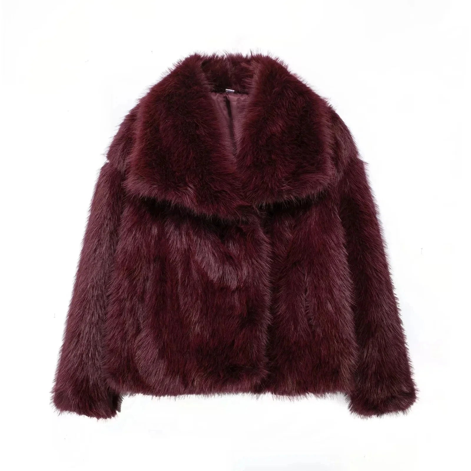 Women's Oversized Fur Coat Long Sleeve | Winter Jacket