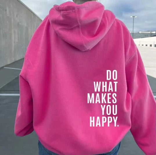 Women's Oversized Hoodie Slogan Back Print | Pullover