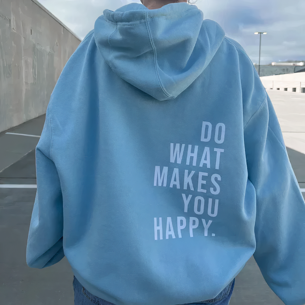 Women's Oversized Hoodie Slogan Back Print | Pullover
