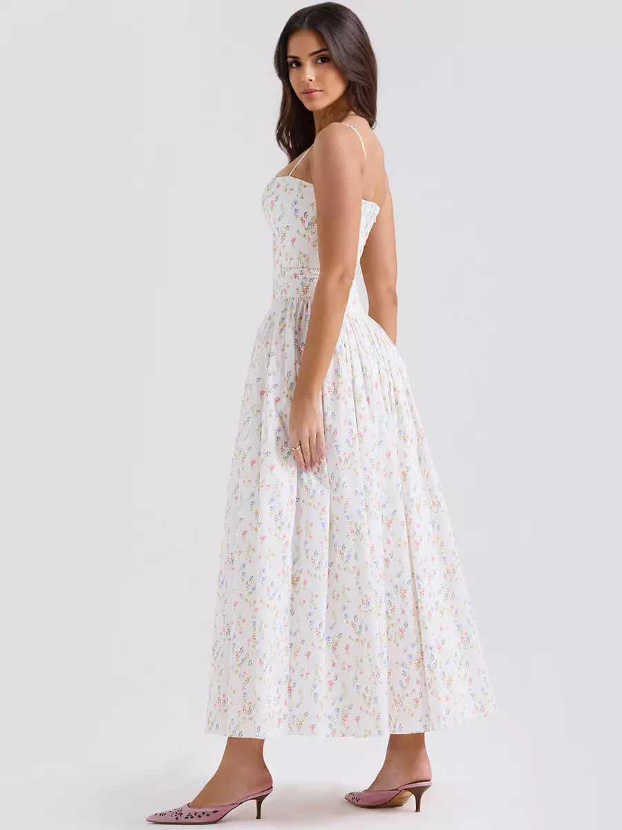 Women's Party Dress Corset Floral | Midi