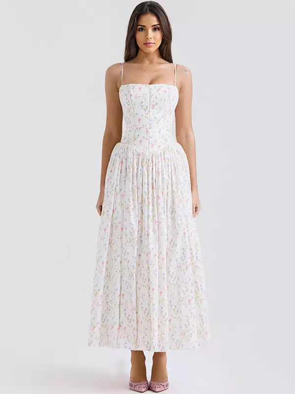 Women's Party Dress Corset Floral | Midi