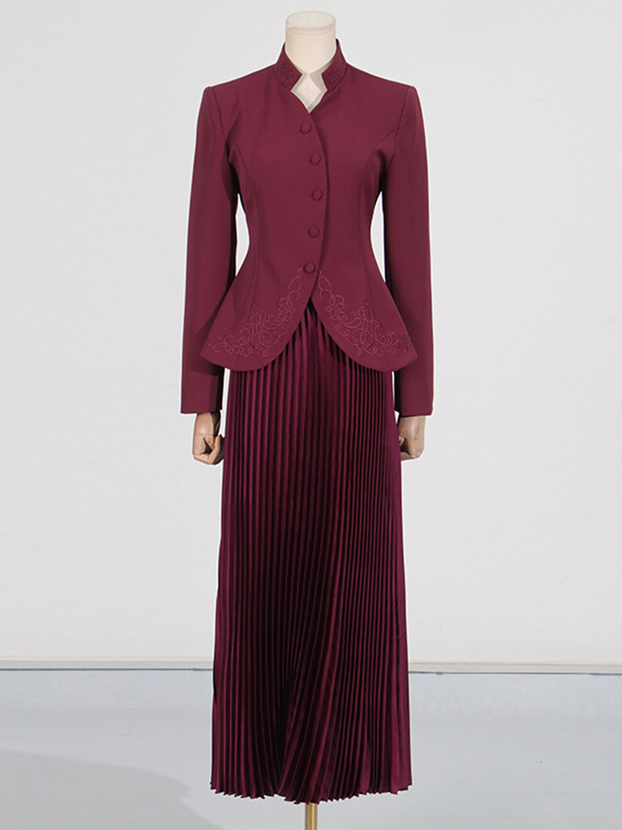 Women's Pleated Skirt Co-Ord Set | Two Piece