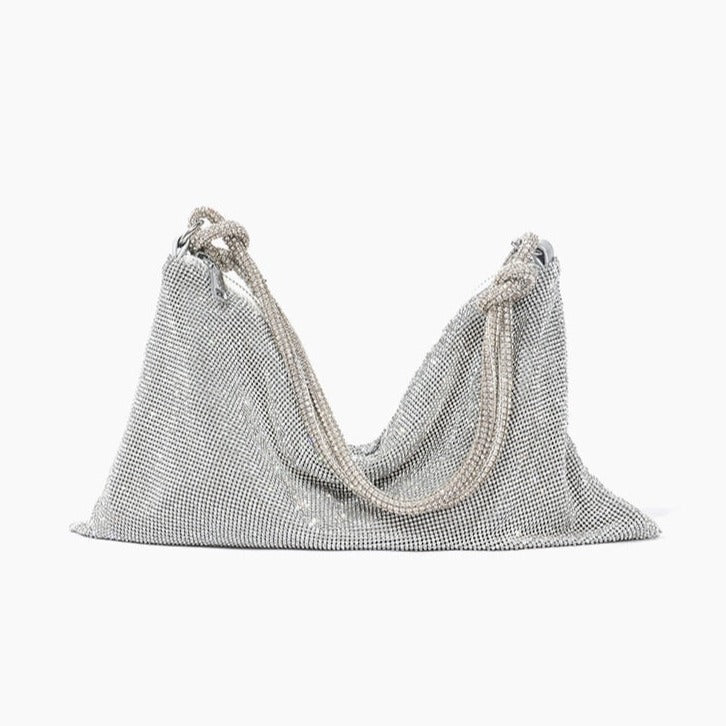 Women's Rhinestone Mesh Sparkly Shoulder Handbag | Evening Bag