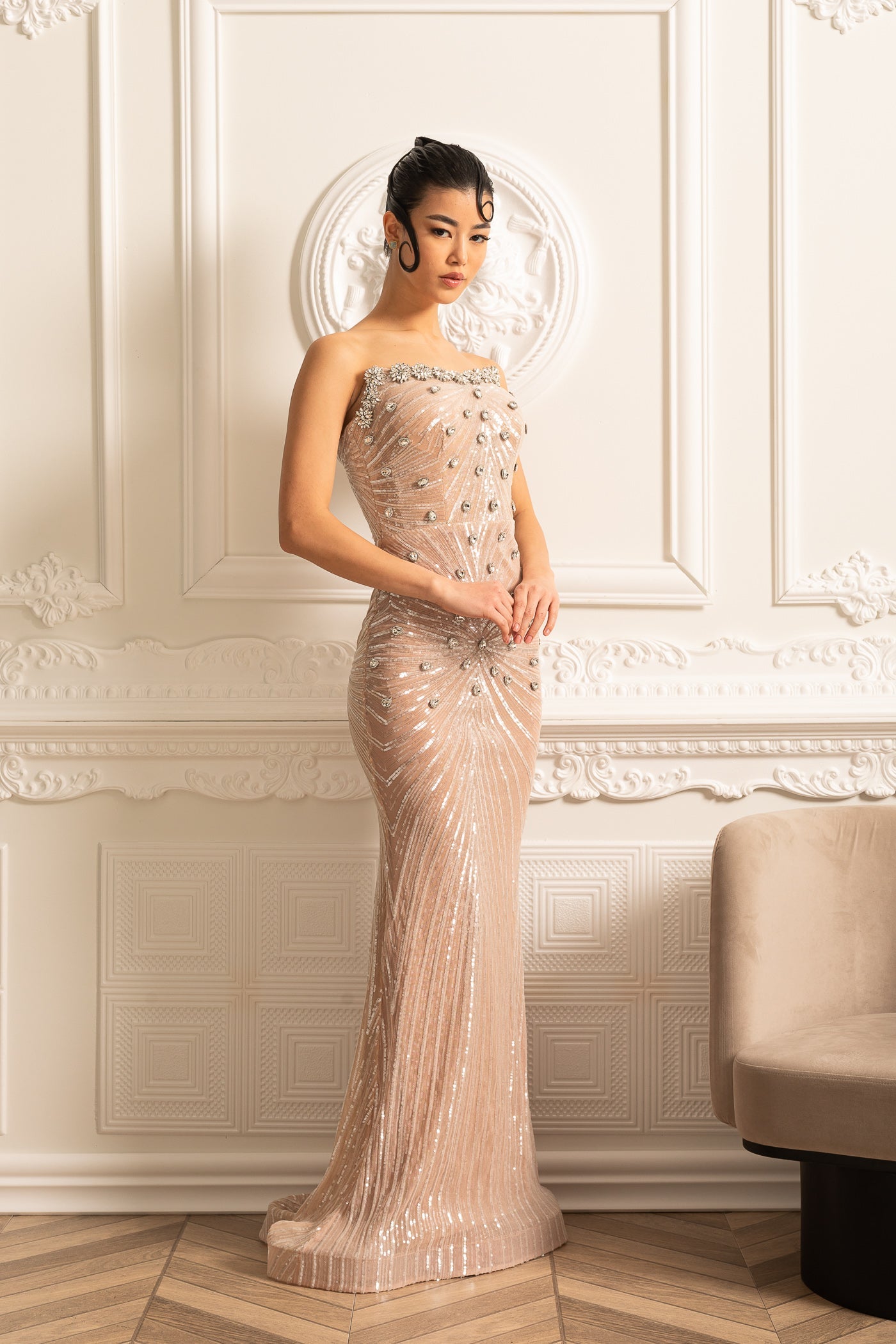 Women's Sequin Formal Prom Dress | Maxi