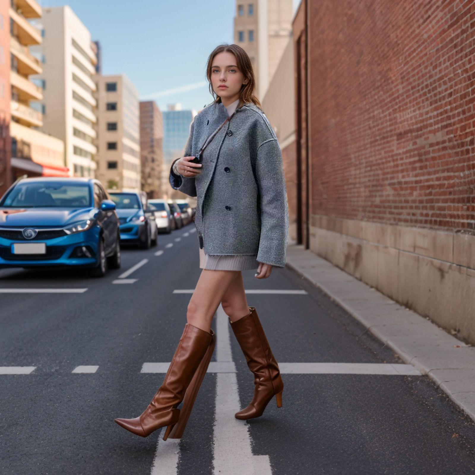 Women's Short Trench Coat | Double Breasted