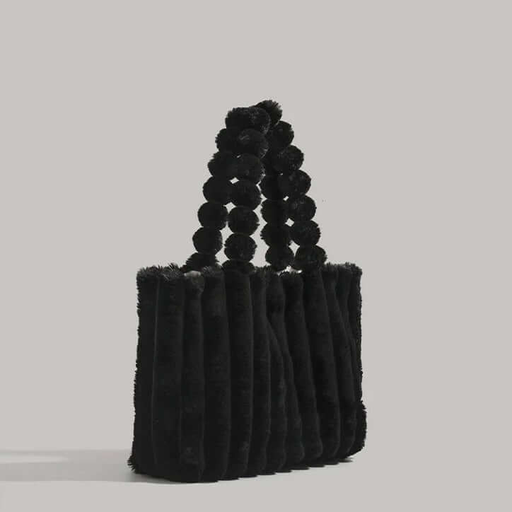 Women's Tote Bag Plush Pom-Pom Handles | Trendy