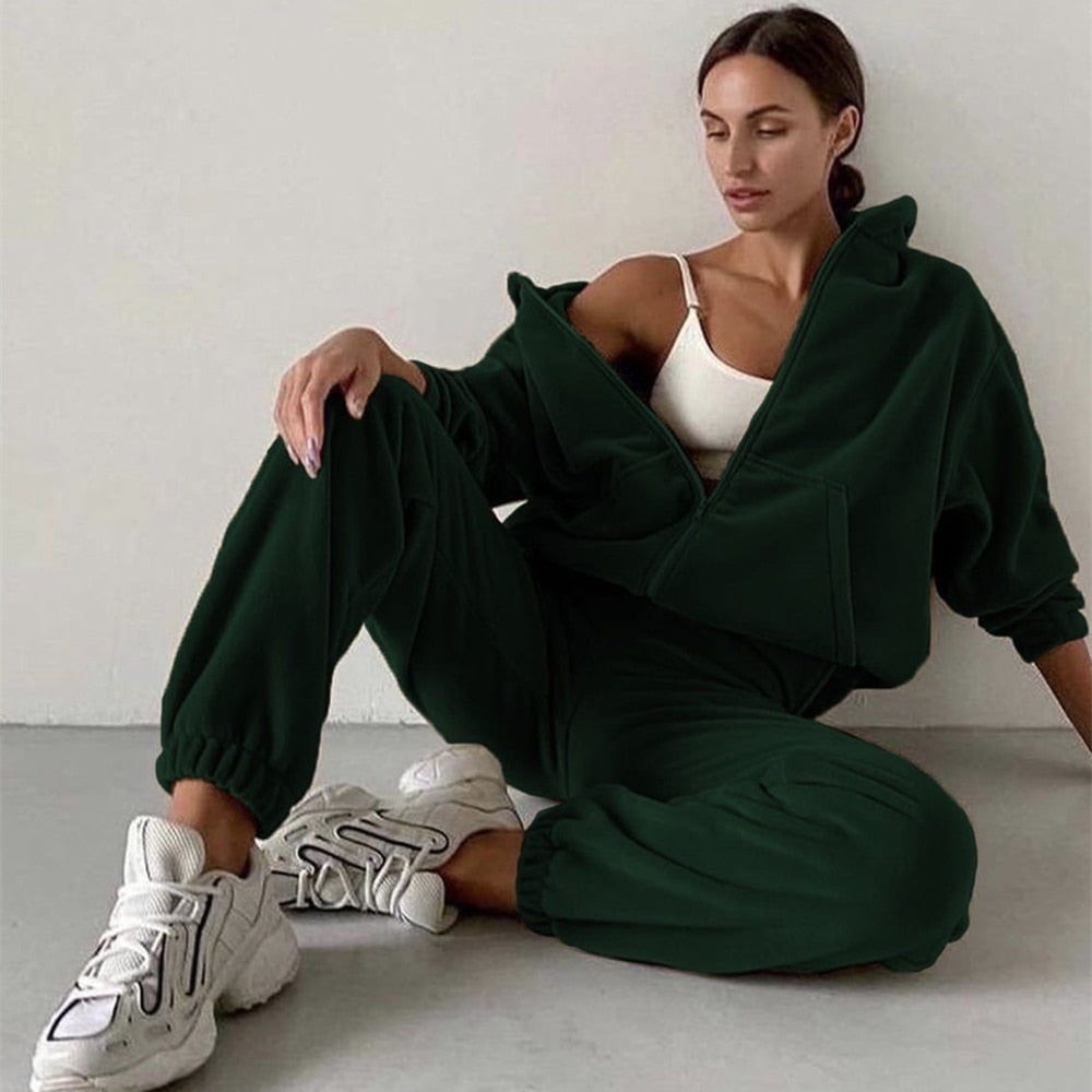 Women's Tracksuit Hoodie & Joggers | Casual