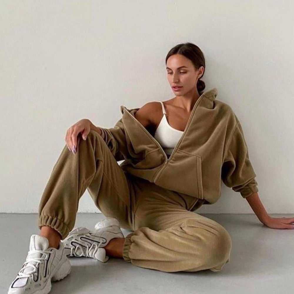 Women's Tracksuit Hoodie & Joggers | Casual