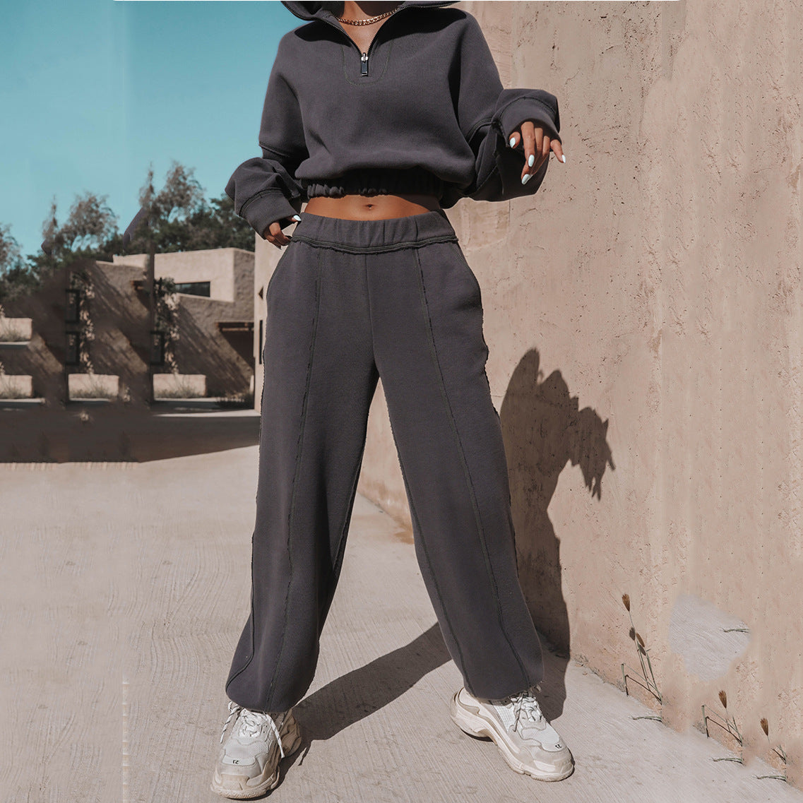 Women's Tracksuit Zip Hoodie & Joggers | Casual