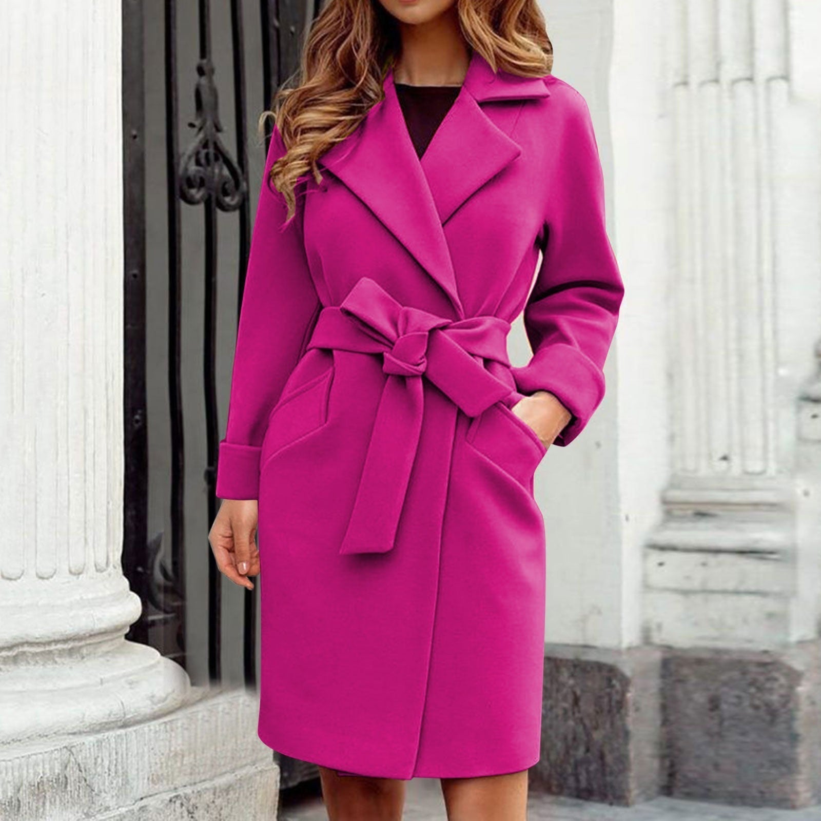 Women's Trench Coat Belted Waist Tie | Classic Look