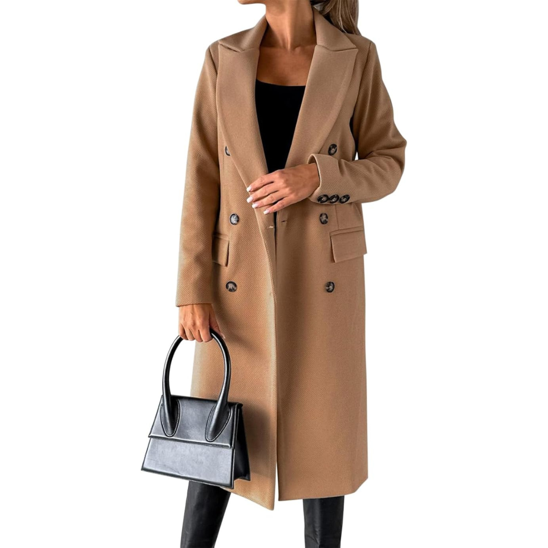 Women's Trench Coat Long | Double Breasted