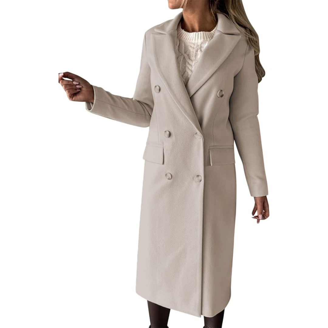Women's Trench Coat Long | Double Breasted