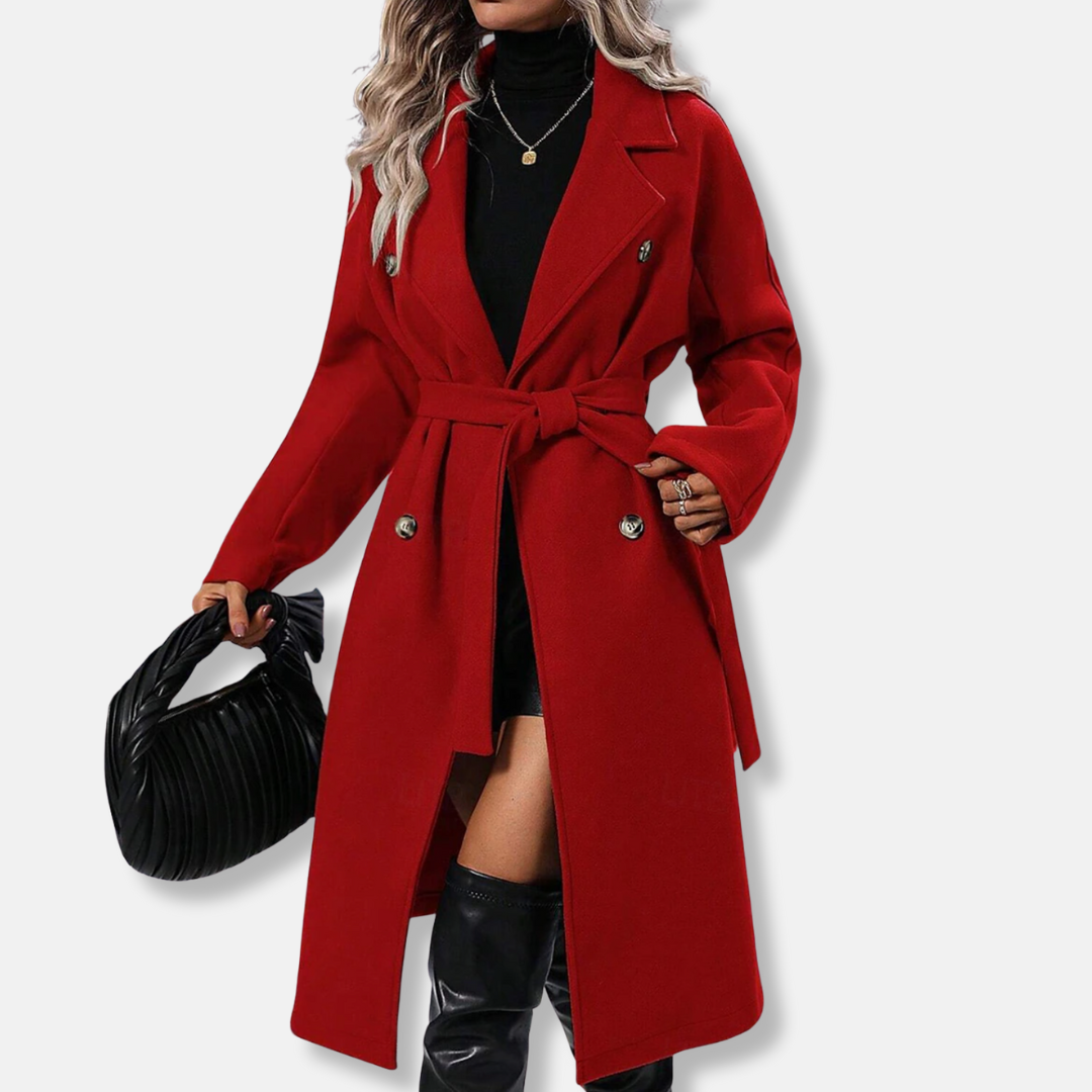 Women's Trench Coat Tie-Waist | Long Classic