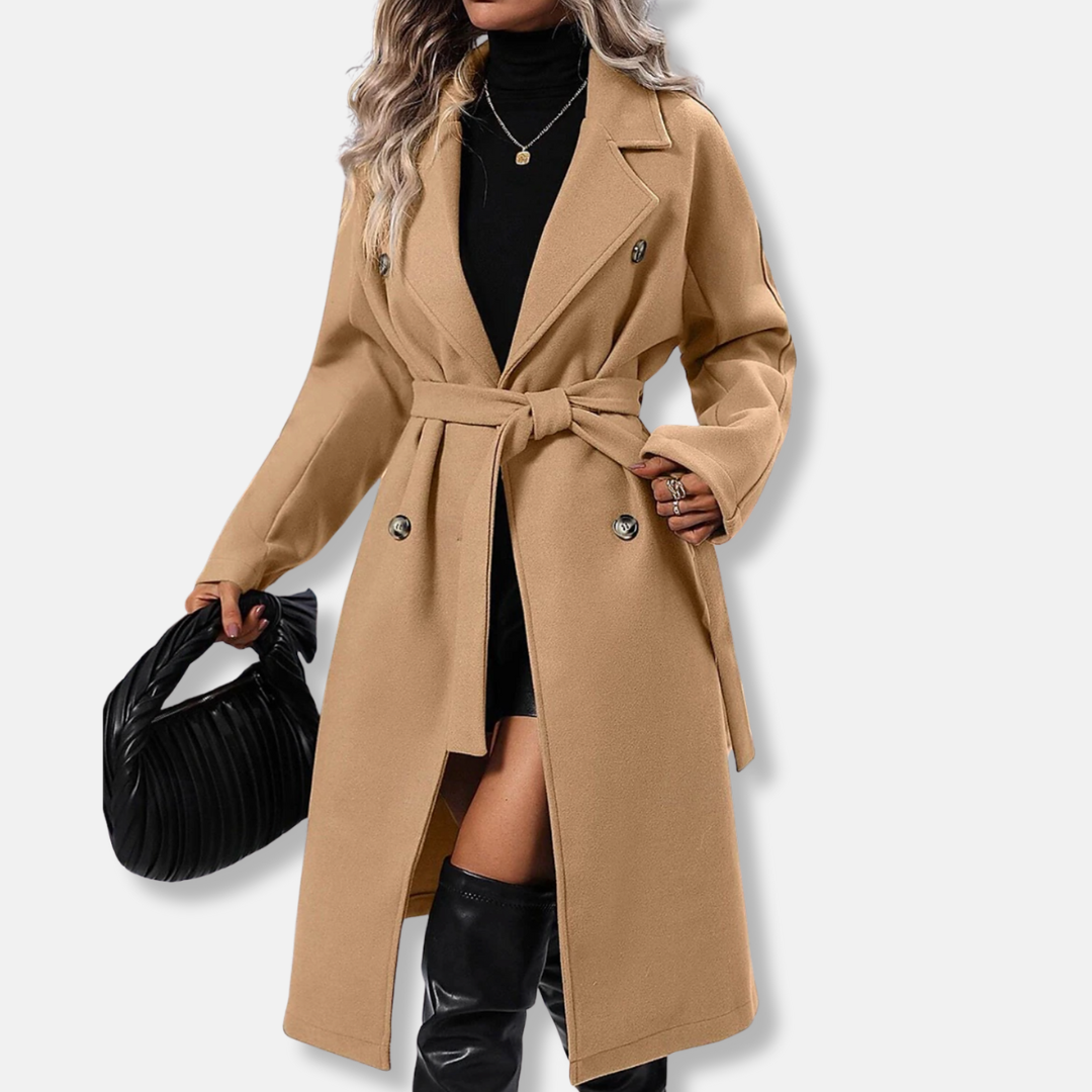 Women's Trench Coat Tie-Waist | Long Classic