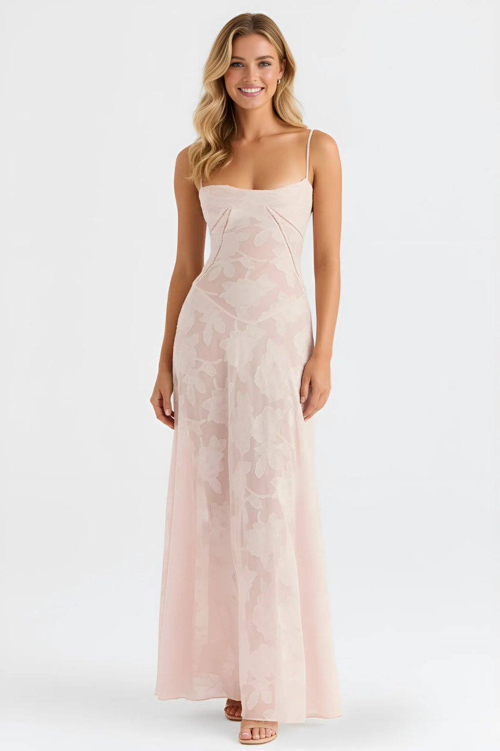 Women's Wedding Dress Lace-Up Back | Floral