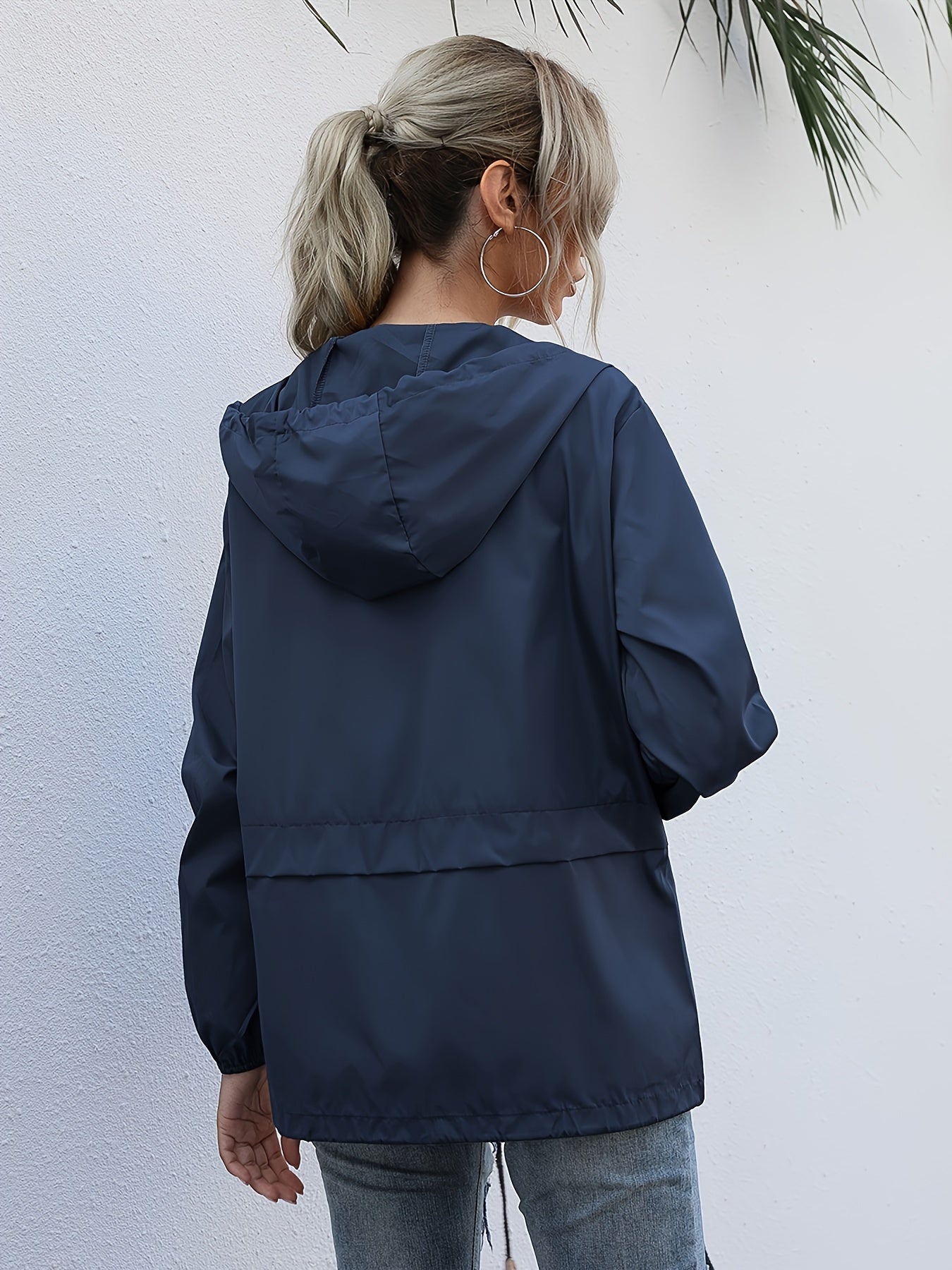 Women's Windbreaker Jacket Hooded Short | Casual