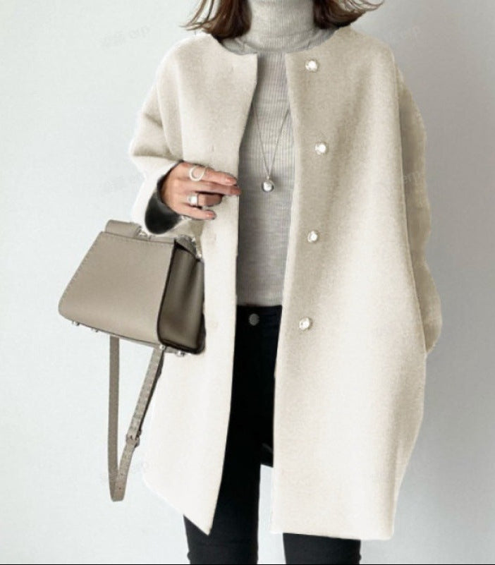 Women's Winter Coat With Button Closure | Elegant