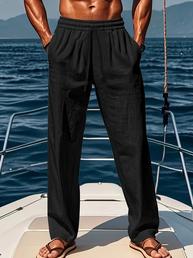 Alessio | Men's Wide Leg Summer Trousers