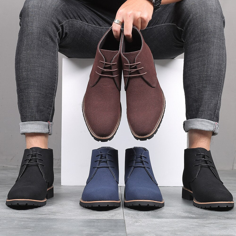 Crosby | Men's Ankle Boots | Lace-Up Flat Sole