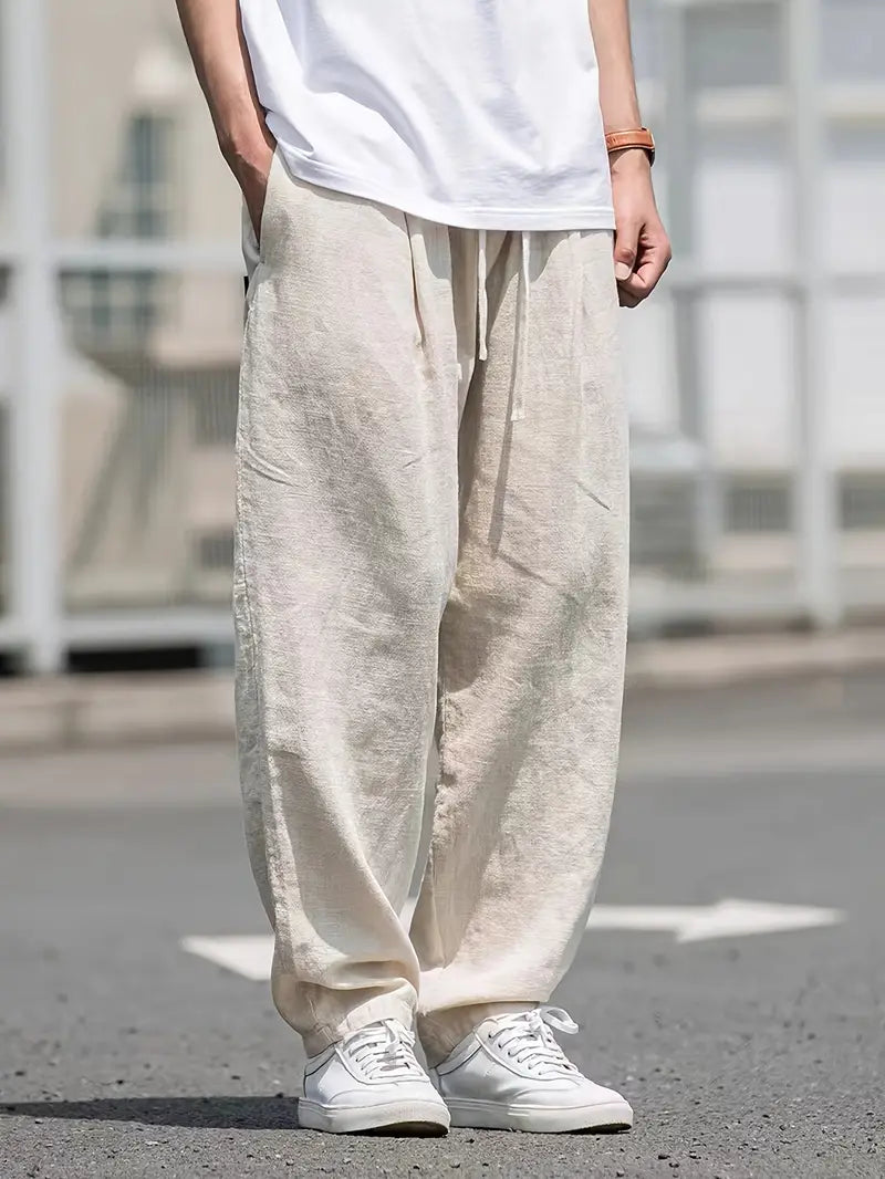Elio | Men's Baggy Wide Leg Trousers