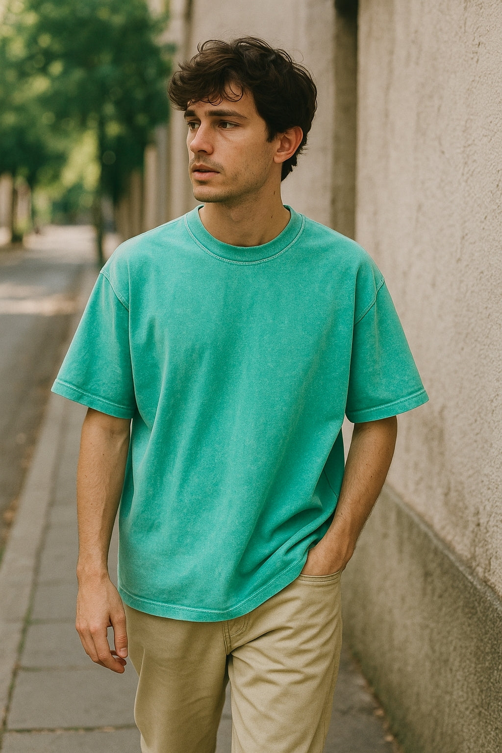 Elliot – Relaxed Fit T-Shirt with Vintage Wash Finish