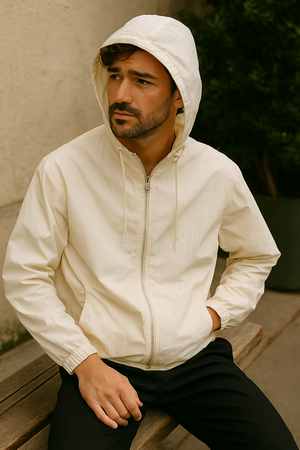 Ethan – Lightweight Windbreaker Jacket with Adjustable Hood