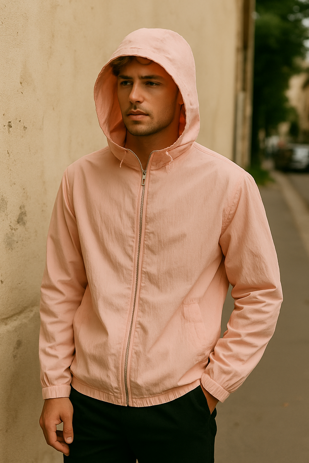 Ethan – Lightweight Windbreaker Jacket with Adjustable Hood