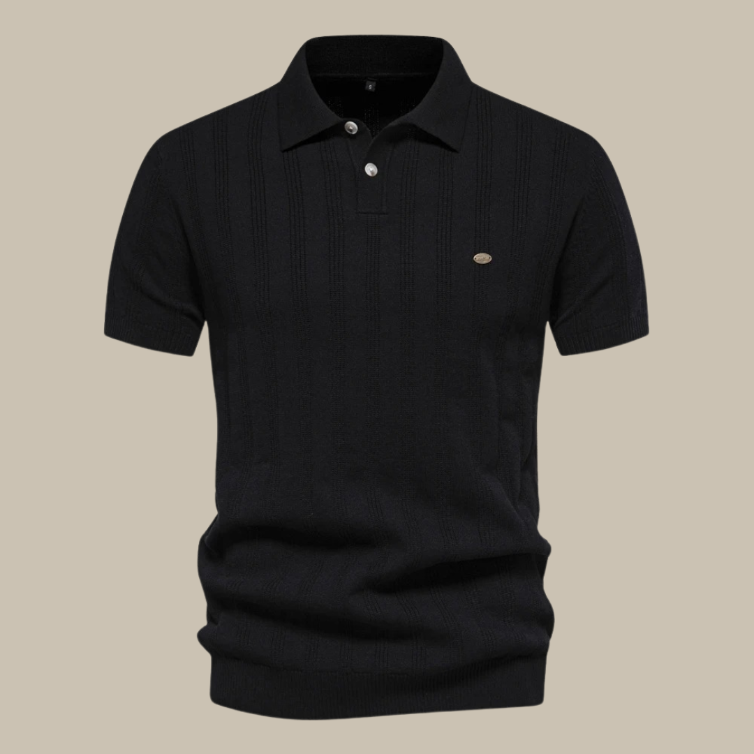 Ethan | Men's short sleeve Polo Shirt | Knitted