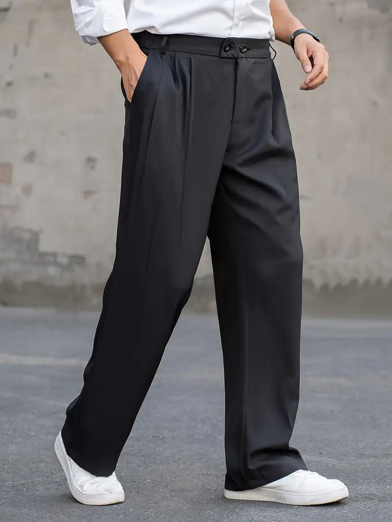 Fabrizio | Men's Summer Wide Leg Trousers