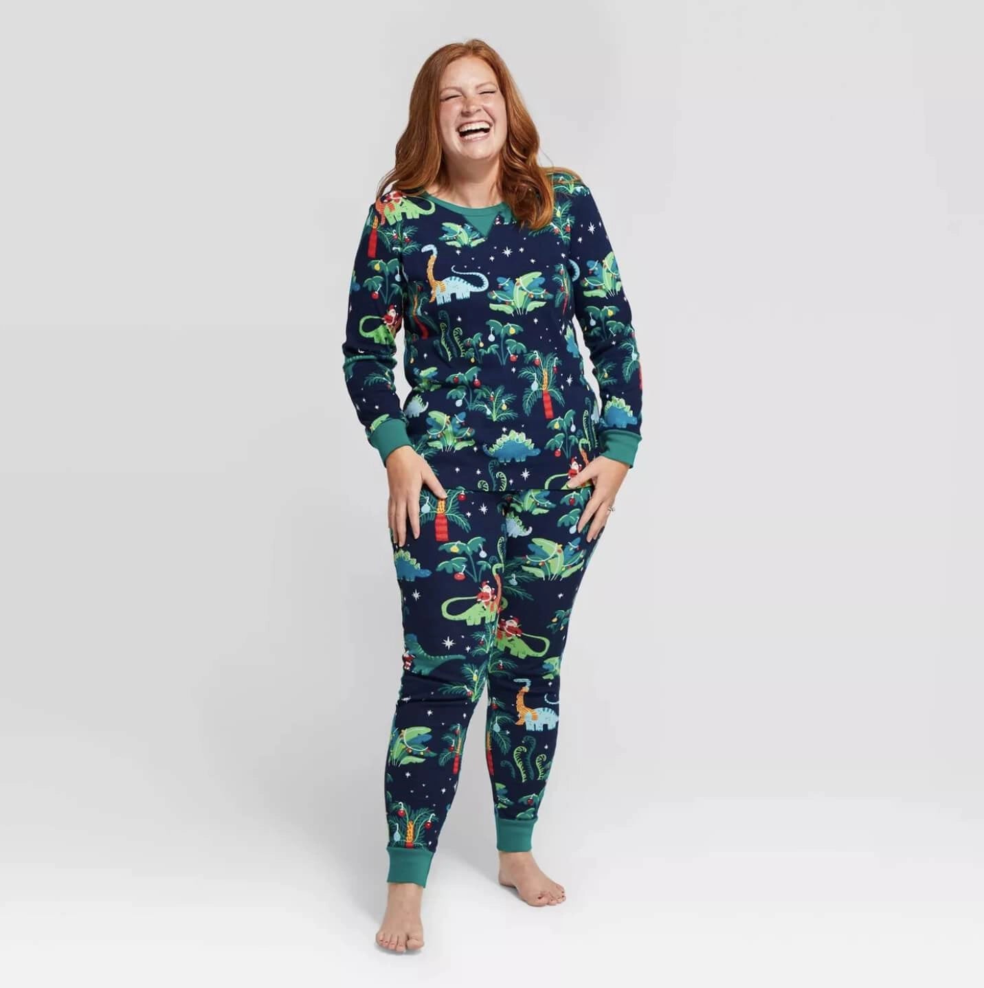 Family Christmas Pyjamas Dinosaur Print | Fun